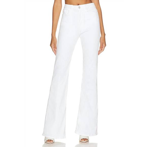 NEW FRAME le one flare jean in blanc - Picture 1 of 4